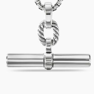 Authentic David Yurman Lexington E/W Barrel Pendant
Sterling Silver, 36mm